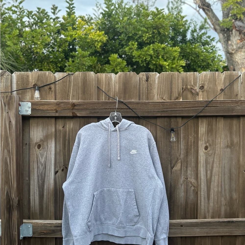 Nike Light Gray Men's Hoodie